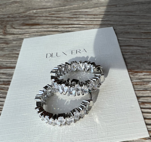 “Diamond Huggie” silver