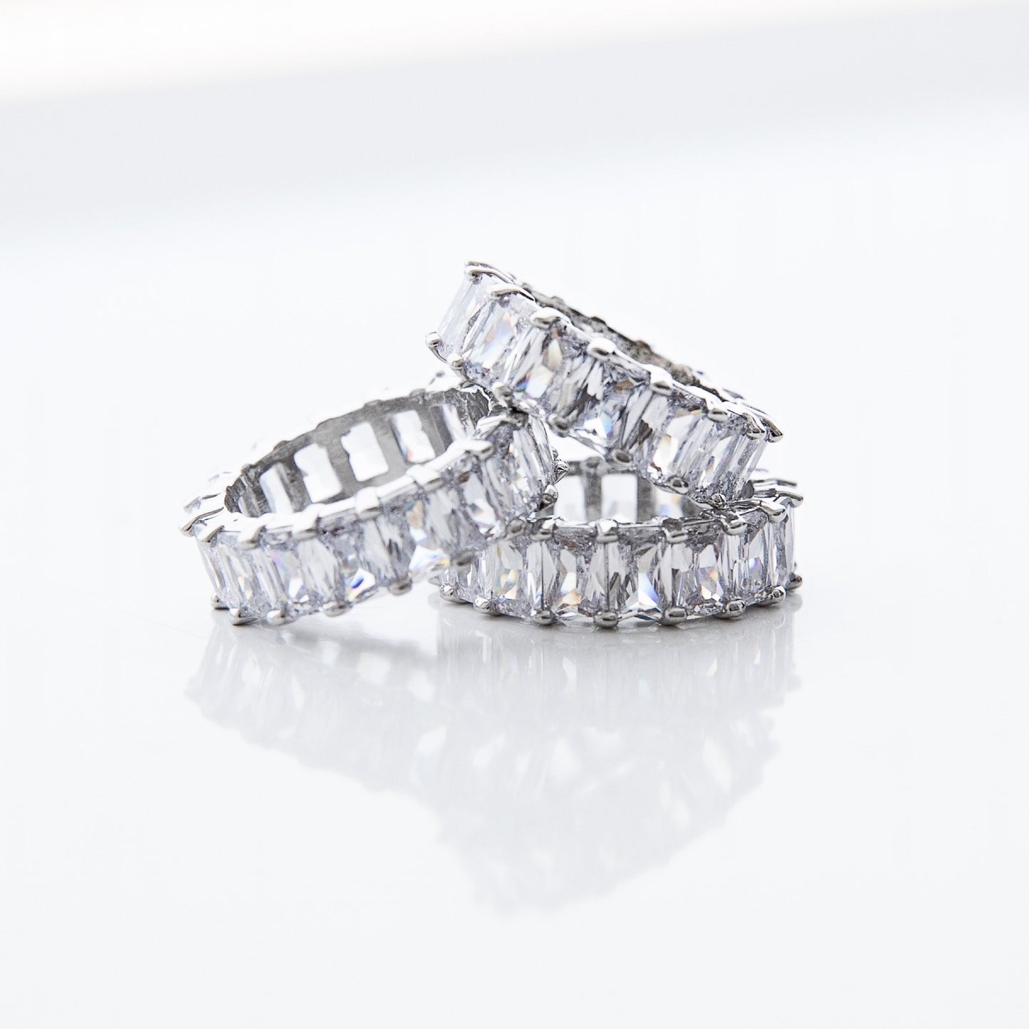 "RADIANT" ETERNITY BAND silver