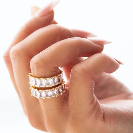 "RADIANT" ETERNITY BAND gold