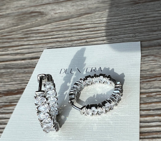 “Diamond Huggie” silver