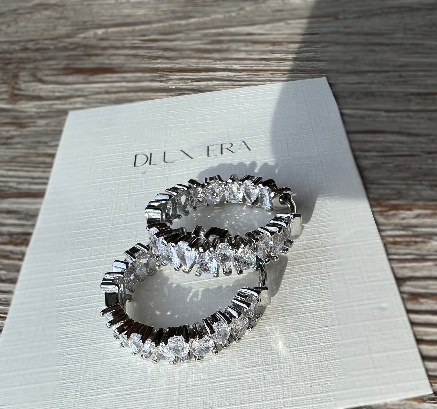 “Diamond Huggie” silver