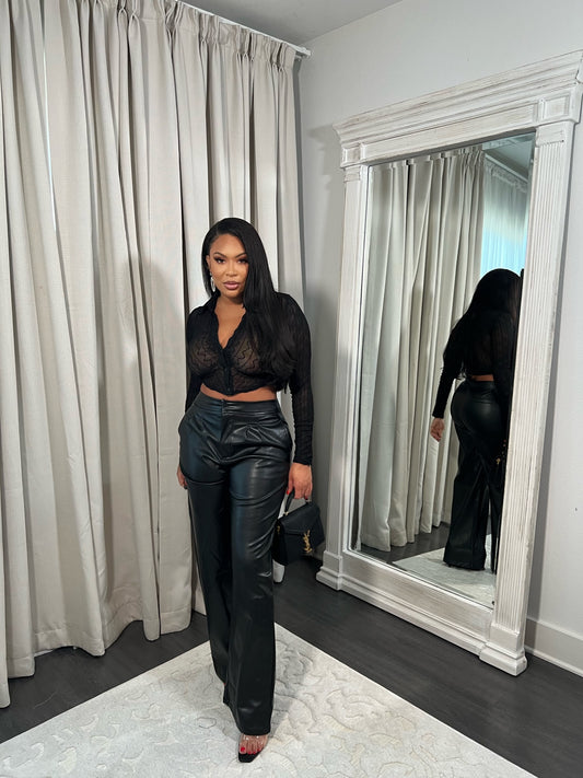 LEATHY - Vegan Leather Pants